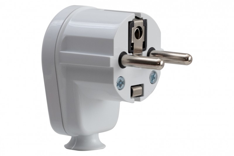 Wtyczka kątowa z uziemieniem UNI-SCHUKO WT-16U BI