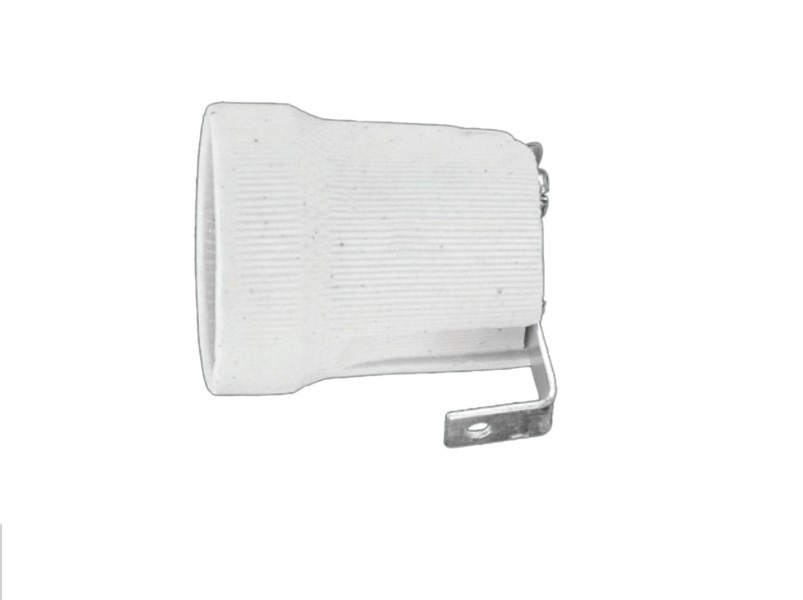 Oprawka porcelanowa / ceramiczna E27 z uchwytem
