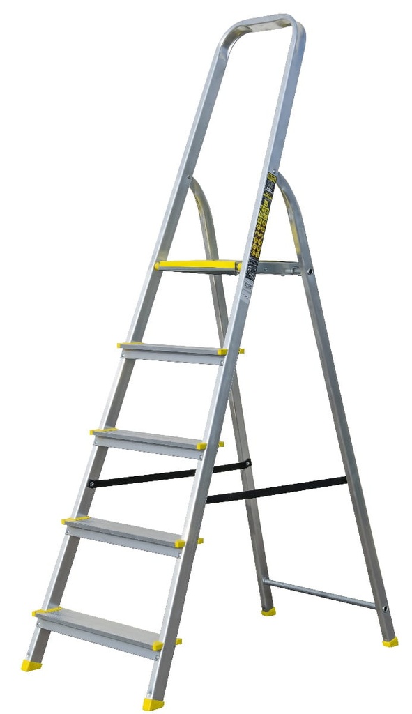 Drabina aluminiowa domowa 5-stopniowa 120kg Bayersystem