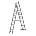 Drabina aluminiowa profesjonalna 2-elementowa 14-stopniowa Bayersystem