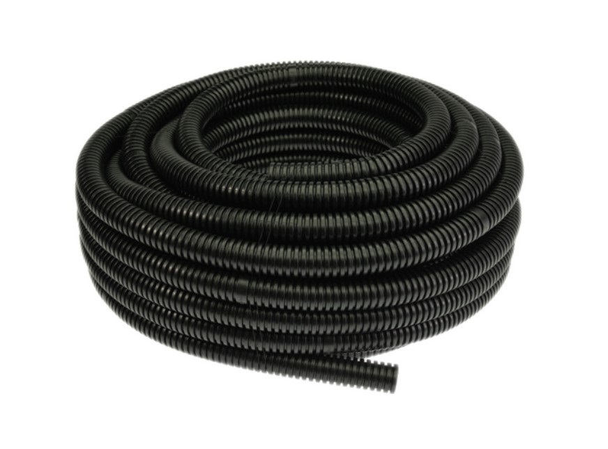 Rura karbowana PESZEL 750N 20/14,5 + pilot (50mb) (czarna)
