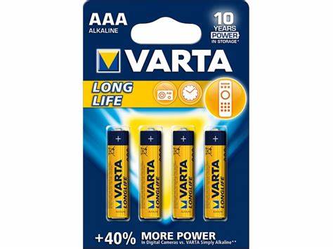 Bateria VARTA LONGLIFE AAA LR03 Alkaline (4szt)