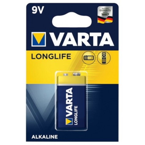 Bateria VARTA LONGLIFE 6F22 9V Alkaline (1szt)