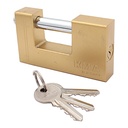 Kłódka trzpieniowa sztabowa KMA-70mm mosiądz