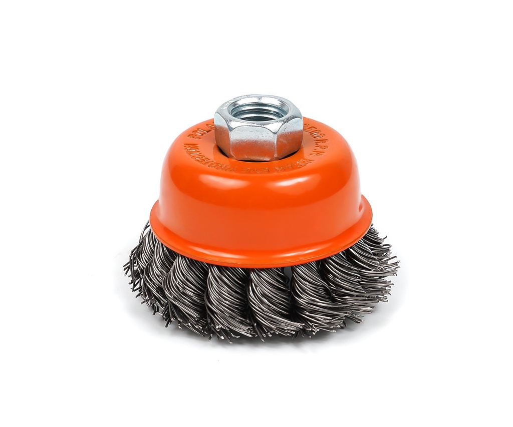Szczotka czołowa z gwintem do szlifierek kątowych 125mm
