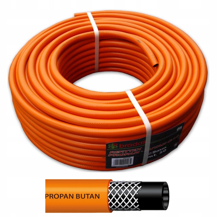 wąż do GAZU propan-butan 9x3,0mm (25mb) PB9325