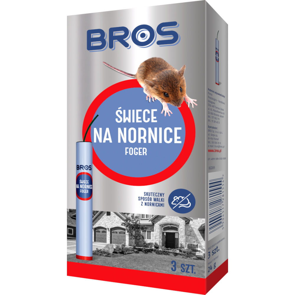 Świece na nornice 3szt.