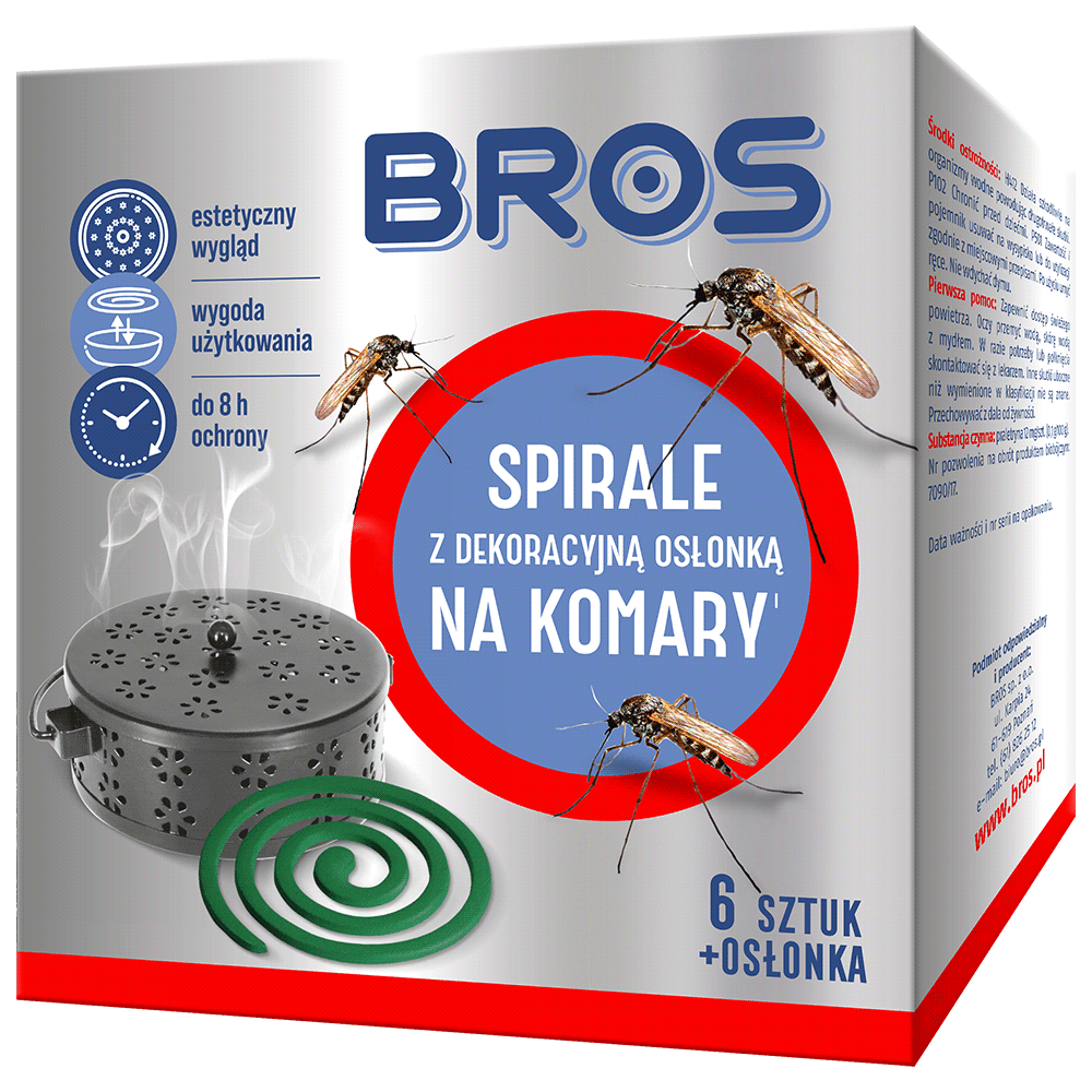 Spirale na komary z dekoracyjną osłonką 6szt.