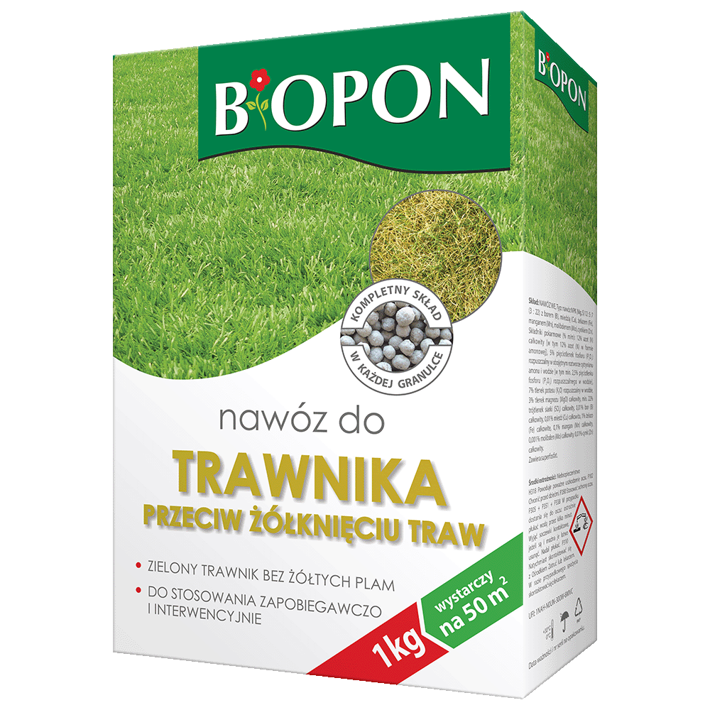 Nawóz do trawnika przeciw żółknięciu 1kg