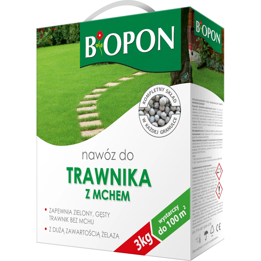 Nawóz do trawnika z mchem 3kg