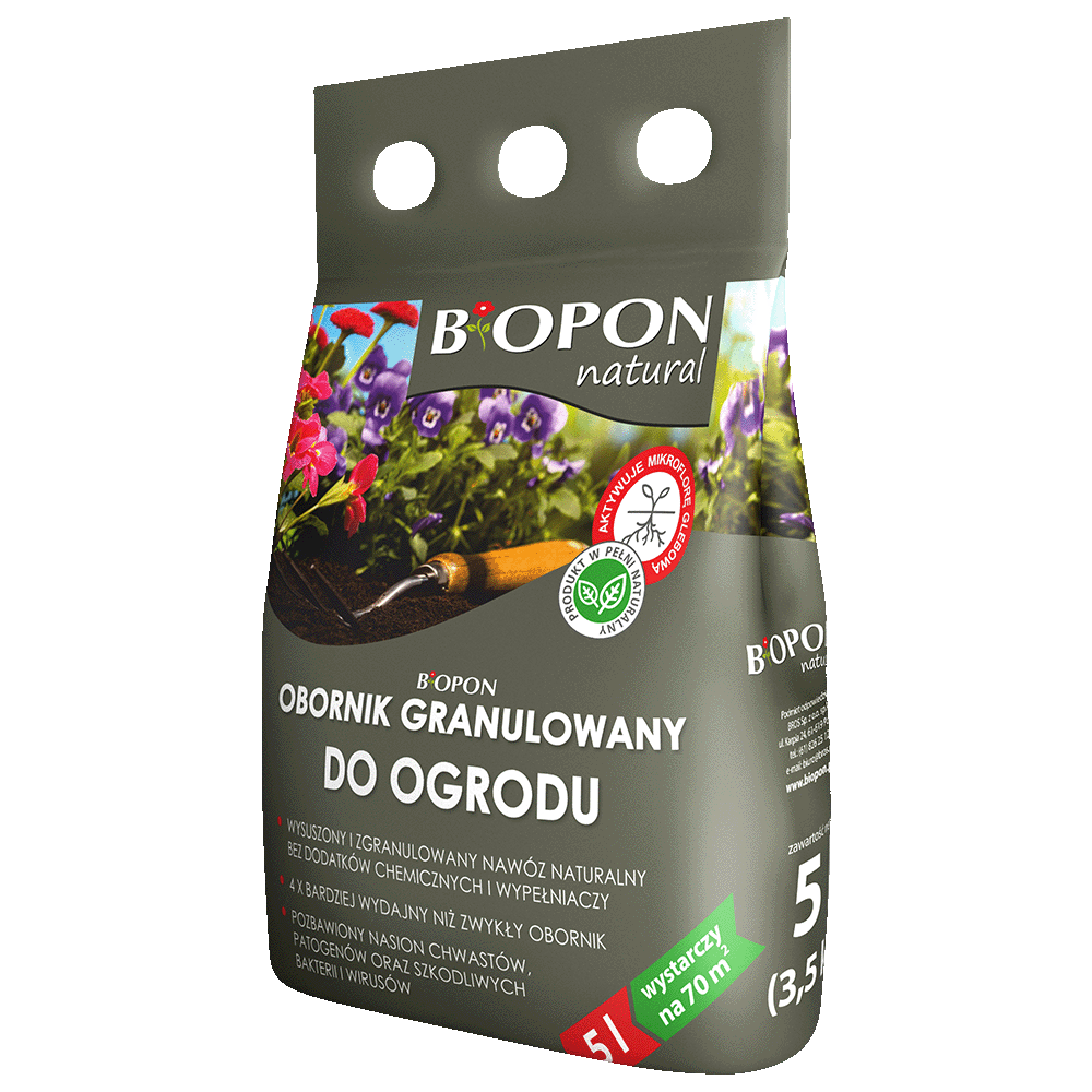 Obornik granulowany do ogrodu 5l