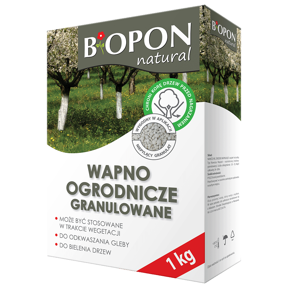 Wapno ogrodnicze granulowane 1kg