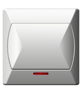 AKCENT Łącznik pojedynczy z podświetleniem pomarańczowym (ŁP-1AS00)