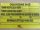 tablica INFORMACYJNA BIOZ 450x700