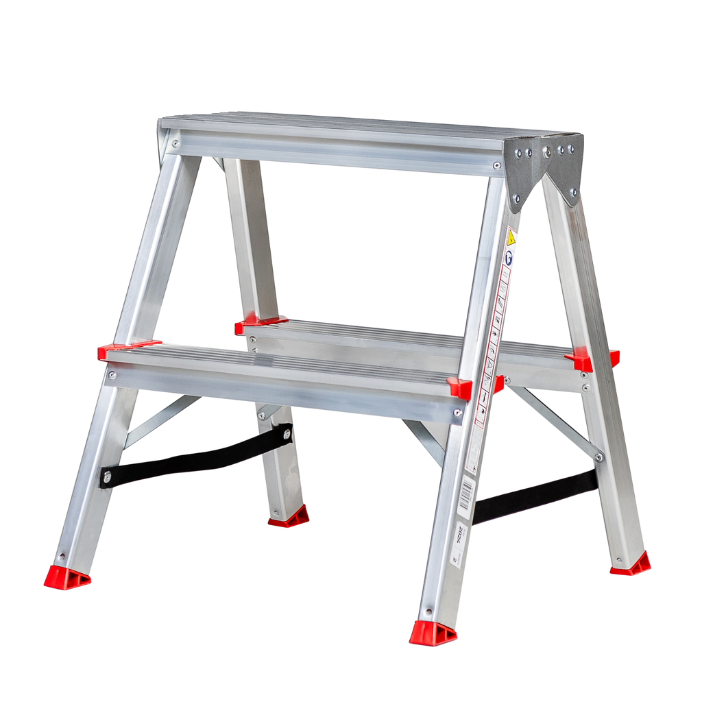 Drabina aluminiowa obustronna 2 stopniowa 120kg