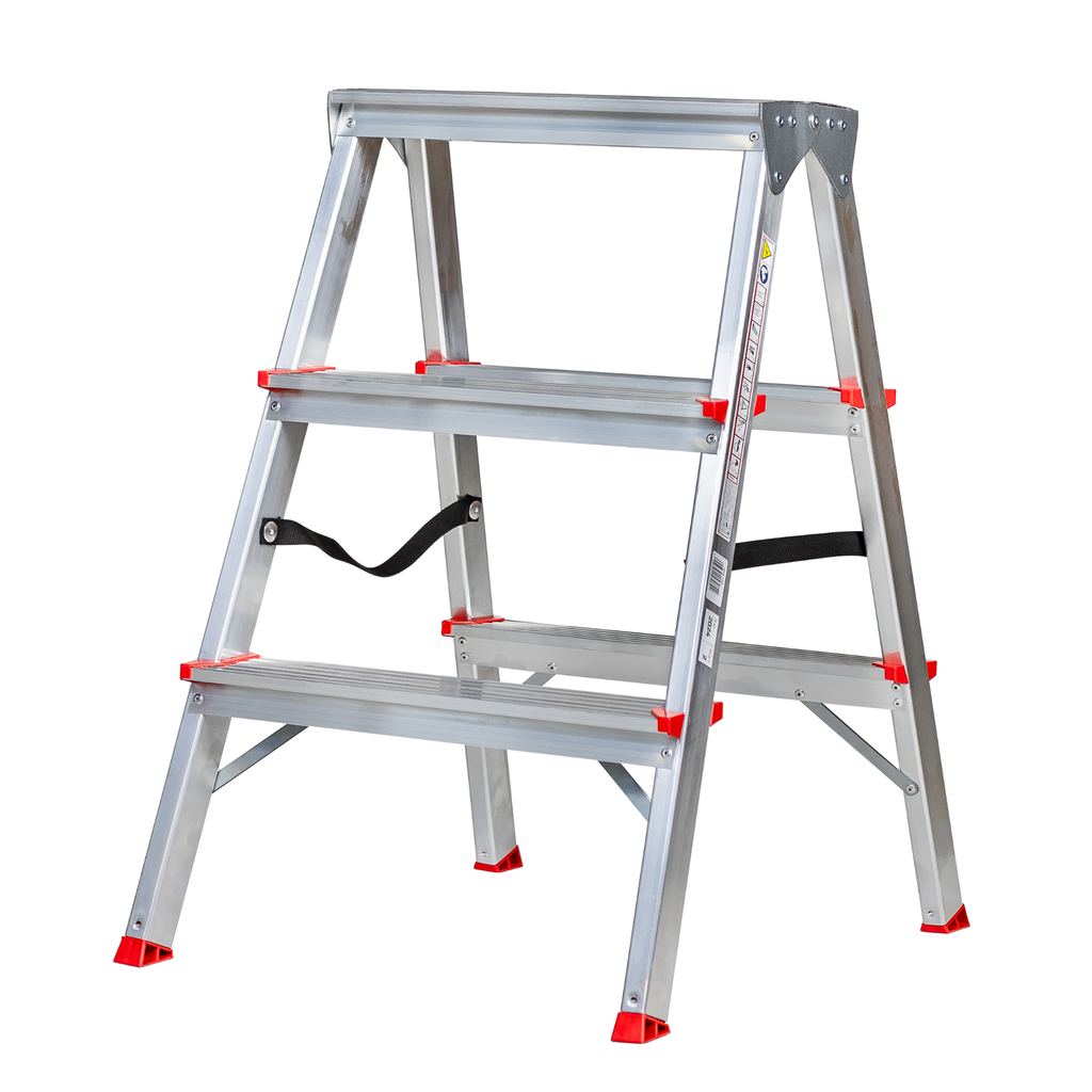 Drabina aluminiowa obustronna 3 stopniowa 120kg