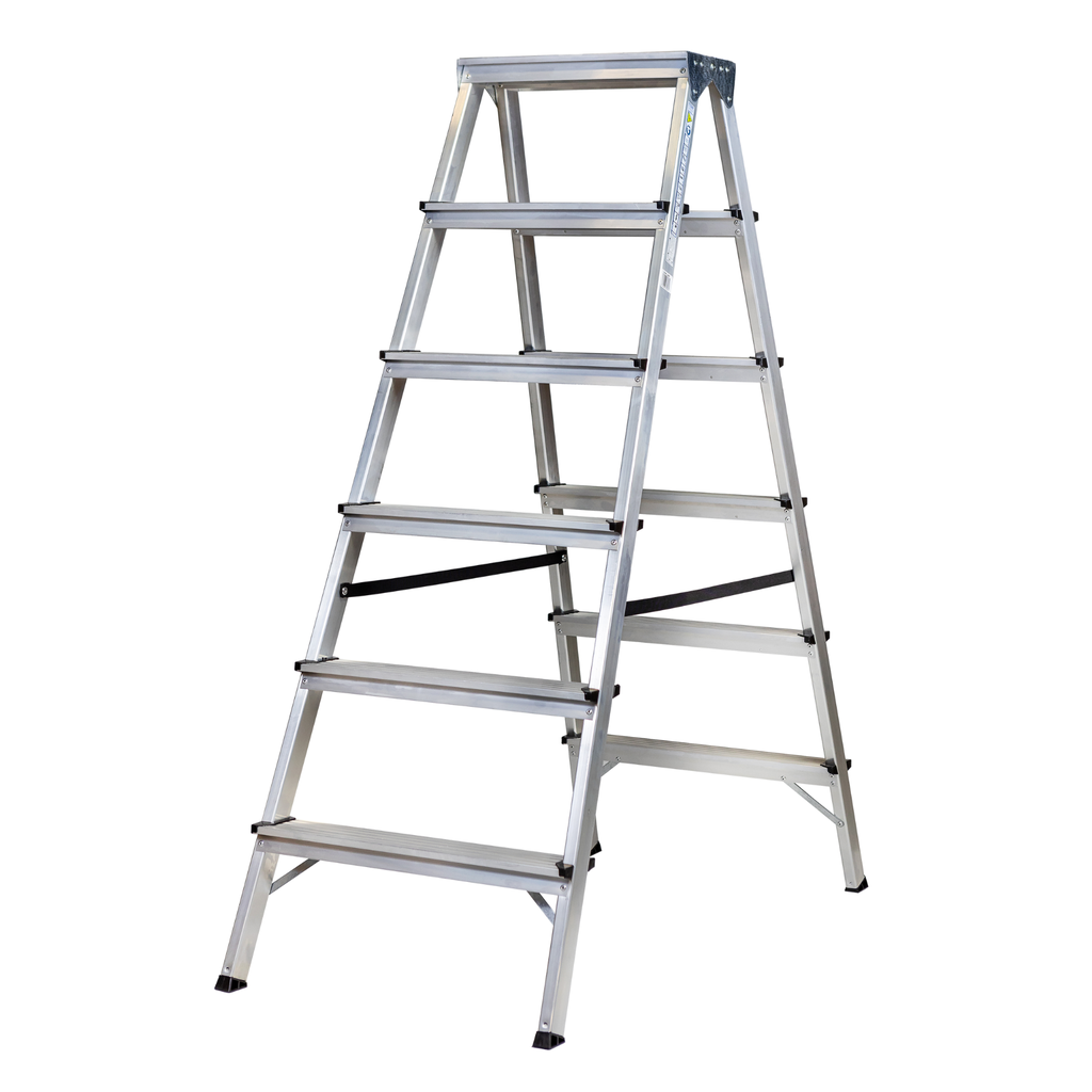 Drabina aluminiowa obustronna 6 stopniowa 120kg