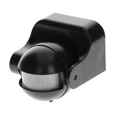 Czujnik ruchu ścienny czarny 180st. IP44 OR-CR-201/B