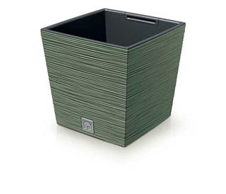 Doniczka FURU SQUARE LOW ziemisty zielony 300