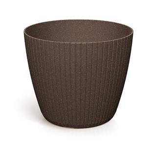 Doniczka LAMIA ROUND ECO WOOD kawa ECO 160