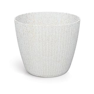 Doniczka LAMIA ROUND ECO WOOD biały ECO 200