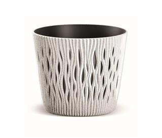 Doniczka SANDY ROUND ECO biały 160