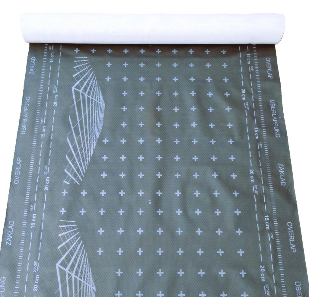 Membrana dachowa wysokoparoprzepuszczalna 155g/m2  MASTERMAX TOP 1,5x50m 