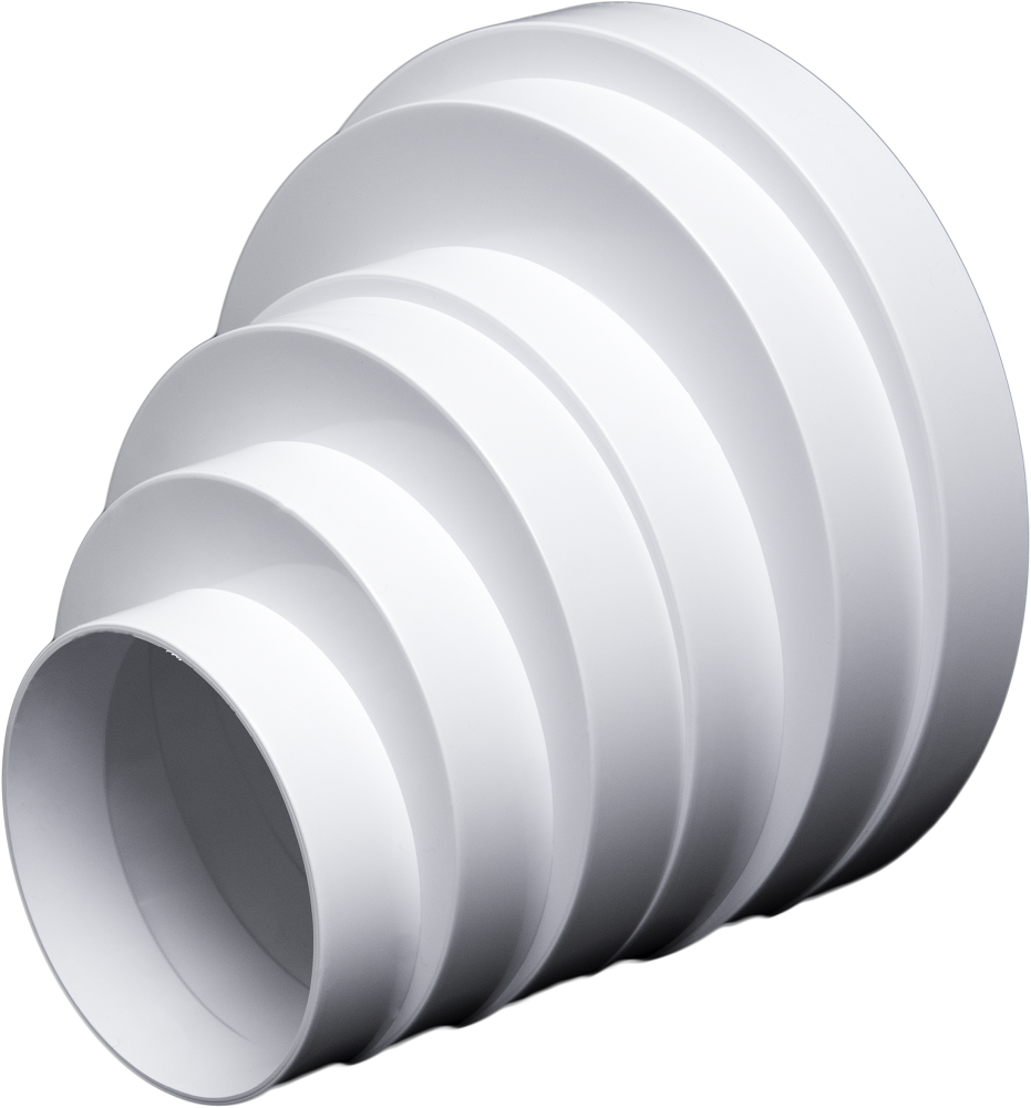 Redukcja okrągła  wielostopniowa 80/100/120/125/150/160 BOCZNA