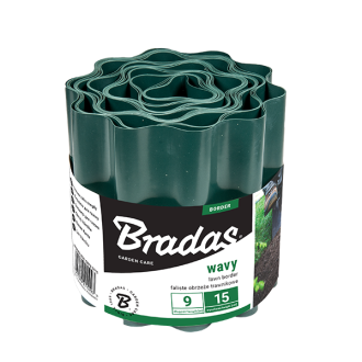 Obrzeże trawnikowe-falowane 9x20 Zielone