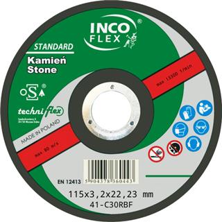 Tarcza do kamienia płaska C41 115X3,2 INCO