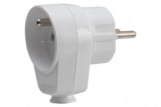 [WT WT16 G] Wtyczka kątowa z uziemieniem z GNIAZDEM (F6.0163)