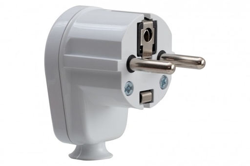 [WT WT16 U] Wtyczka kątowa z uziemieniem UNI-SCHUKO WT-16U BI