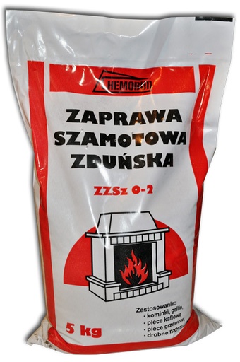 [ZAPSZ  5] Zaprawa szamotowa WOREK (5kg)