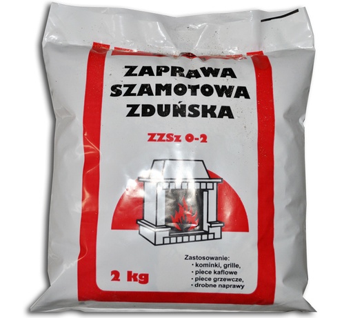 [ZAPSZ  2] Zaprawa szamotowa WOREK (2kg)