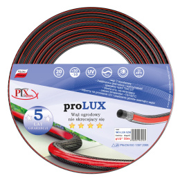 [WO LUX 1/2/50] Wąż ogrodowy proLUX 1/2'' 50m CZARNO-CZERWONY