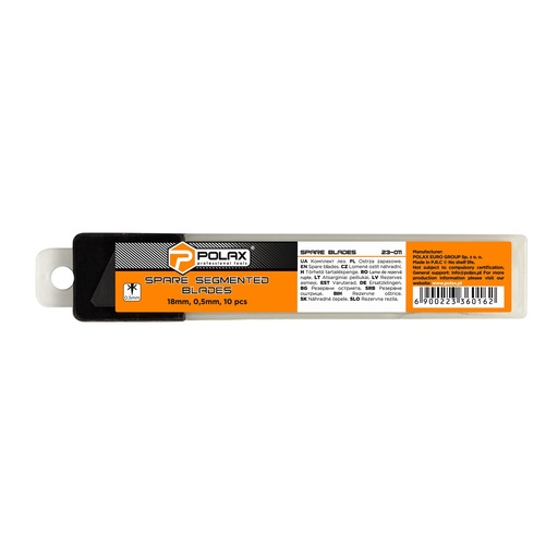 [POL 23-011]  Ostrza zapasowe 18mm 0,5mm (10szt)