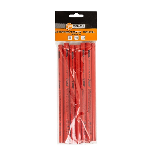 [POL 50-003]  Ołówek stolarski 180 mm , HB (12szt)