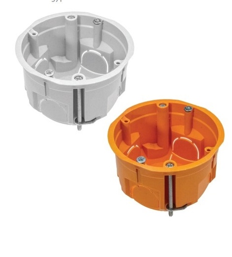[PUG60  A.0046L] Puszka instalacyjna PK 60 do płyt gipsowych (biała)