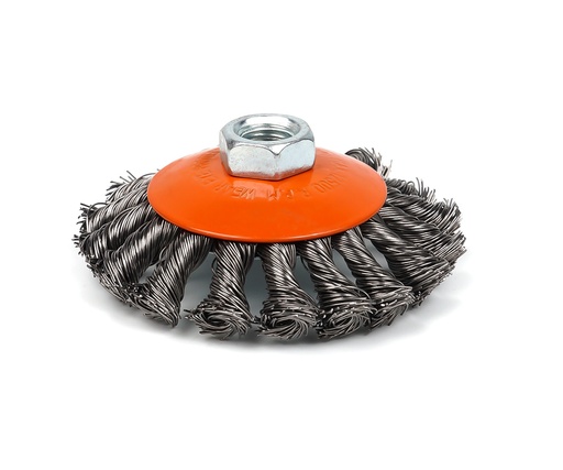 [POL 54-165] Szczotka tarczowa z gwintem do szlifierek kątowych 115mm
