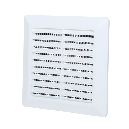 [KR 00800 30] Kratka wentylacyjna skośna 14x14 z siatką 125 biała