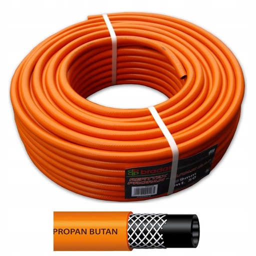 [WOG 9X30 25] wąż do GAZU propan-butan 9x3,0mm (25mb) PB9325