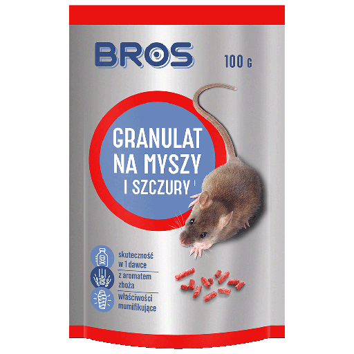 [B G GR MS 100] Granulat na myszy i szczury 100g