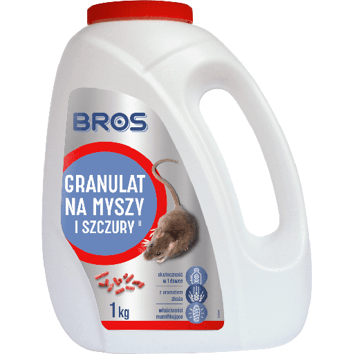[B G GR MS 1000] Granulat na myszy i szczury 1000g