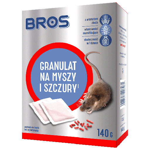 [B G GR 140] Granulat na myszy i szczury 140g