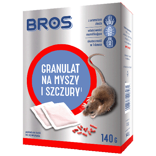 [B G GR MS 140] Granulat na myszy i szczury 140g