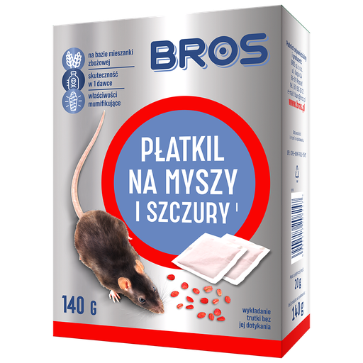 [B G PK1000] Płatkil na myszy i szczury 1000g