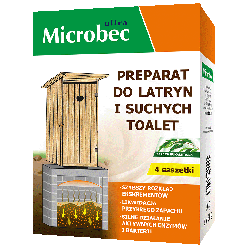 [B MI T] MICROBEC Preparat do latryn i suchych toalet 4x30g