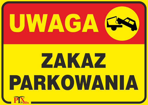 [TAB ZP 350X250 PLX] tablica ZAKAZ PARKOWANIA