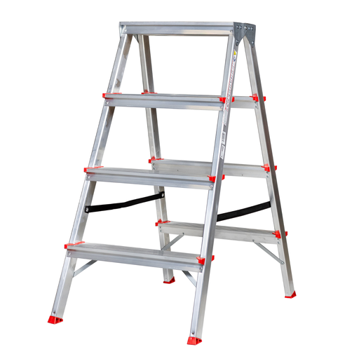 [DRAALOB4] Drabina aluminiowa obustronna 4 stopniowa 120kg