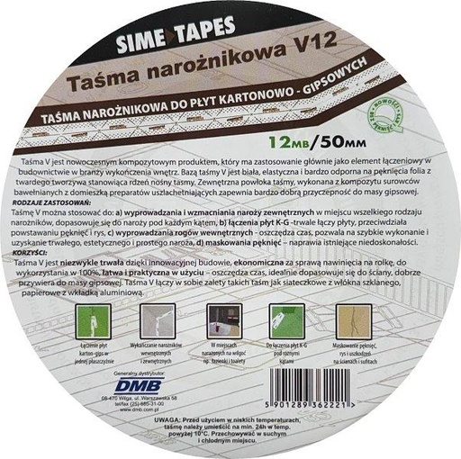 [TAA NAR V12] Taśma narożnikowa V 12m